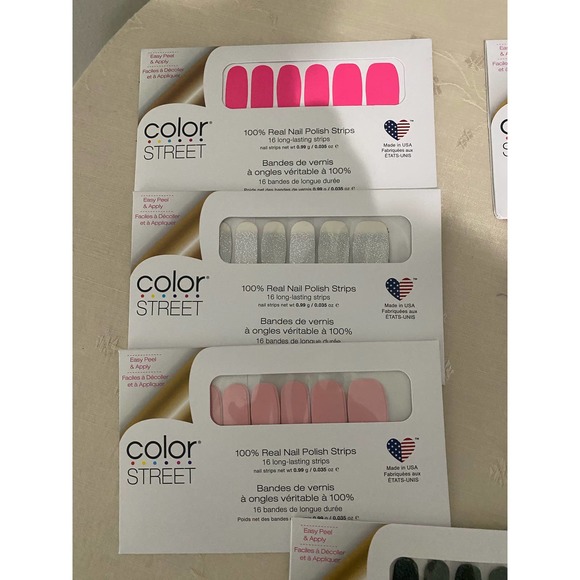 Color Street Accessories - 7 sealed packs of Color Street Real Nail Polish strips